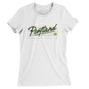 Portland Retro Women's T-Shirt-White-Allegiant Goods Co. Vintage Sports Apparel