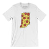 Indiana Pizza State Men/Unisex T-Shirt-White-Allegiant Goods Co. Vintage Sports Apparel