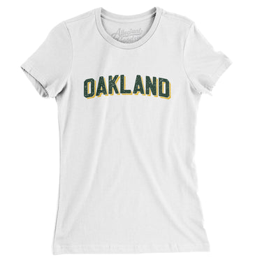 Oakland Varsity Women's T-Shirt-Allegiant Goods Co. Vintage Sports Apparel