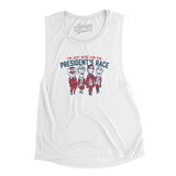 I’m Just Here For The Presidents Race Women's Flowey Scoopneck Muscle Tank-Allegiant Goods Co. Vintage Sports Apparel