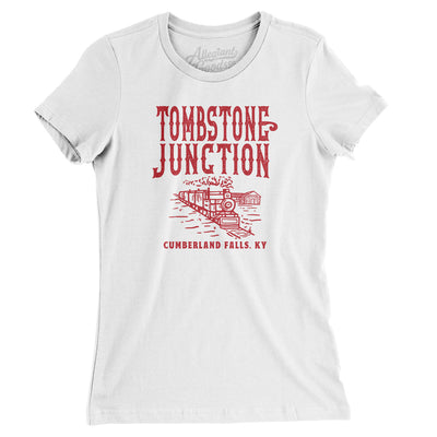 Tombstone Junction Women's T-Shirt-White-Allegiant Goods Co. Vintage Sports Apparel