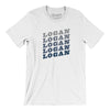 Logan Vintage Repeat Men/Unisex T-Shirt-White-Allegiant Goods Co. Vintage Sports Apparel