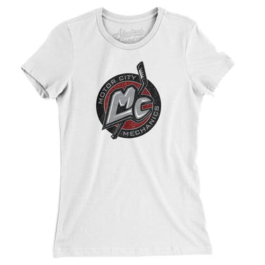 Motor City Mechanics Women's T-Shirt-Allegiant Goods Co. Vintage Sports Apparel