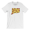Connecticut Pizza State Men/Unisex T-Shirt-White-Allegiant Goods Co. Vintage Sports Apparel