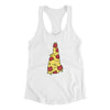 New Hampshire Pizza State Women's Racerback Tank-White-Allegiant Goods Co. Vintage Sports Apparel