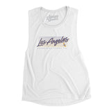 Los Angeles Retro Women's Flowey Scoopneck Muscle Tank-Allegiant Goods Co. Vintage Sports Apparel