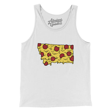 Montana Pizza State Men/Unisex Tank Top-Allegiant Goods Co. Vintage Sports Apparel