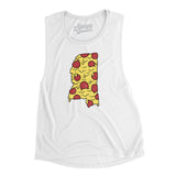 Mississippi Pizza State Women's Flowey Scoopneck Muscle Tank-Allegiant Goods Co. Vintage Sports Apparel