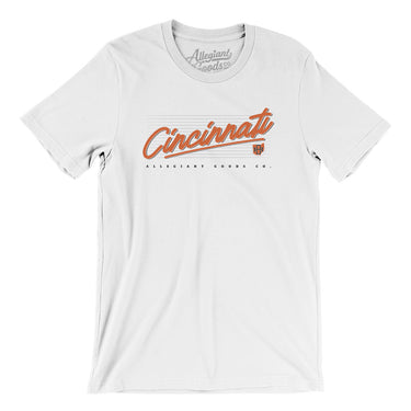 Cincinnati Retro Men/Unisex T-Shirt-Allegiant Goods Co. Vintage Sports Apparel
