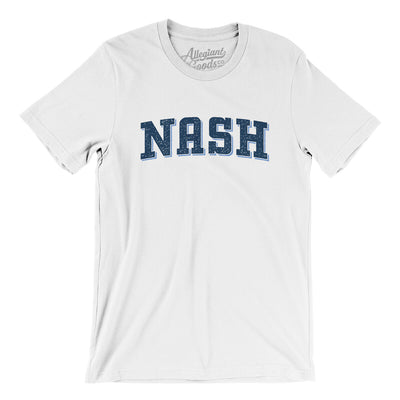 Nash Varsity Men/Unisex T-Shirt-White-Allegiant Goods Co. Vintage Sports Apparel