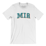 Mia Varsity Men/Unisex T-Shirt-Allegiant Goods Co. Vintage Sports Apparel