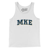 Mke Varsity Men/Unisex Tank Top-White-Allegiant Goods Co. Vintage Sports Apparel