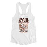Black Canyon Of The Gunnison National Park Women's Racerback Tank-White-Allegiant Goods Co. Vintage Sports Apparel