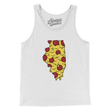 Illinois Pizza State Men/Unisex Tank Top-Allegiant Goods Co. Vintage Sports Apparel