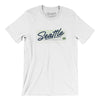 Seattle Retro Men/Unisex T-Shirt-White-Allegiant Goods Co. Vintage Sports Apparel