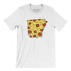 Arkansas Pizza State Men/Unisex T-Shirt-White-Allegiant Goods Co. Vintage Sports Apparel