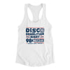 Disco Demolition Night Women's Racerback Tank-White-Allegiant Goods Co. Vintage Sports Apparel