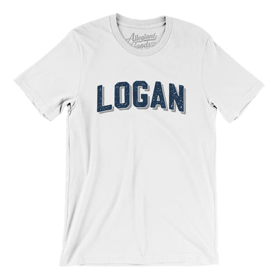 Logan Varsity Men/Unisex T-Shirt-White-Allegiant Goods Co. Vintage Sports Apparel