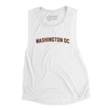 Washington Dc Varsity Women's Flowey Scoopneck Muscle Tank-Allegiant Goods Co. Vintage Sports Apparel