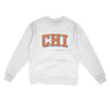 Chi Varsity Midweight Crewneck Sweatshirt-White-Allegiant Goods Co. Vintage Sports Apparel