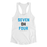 Charlotte 704 Women's Racerback Tank-Allegiant Goods Co. Vintage Sports Apparel