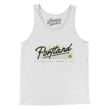 Portland Retro Men/Unisex Tank Top-Allegiant Goods Co. Vintage Sports Apparel