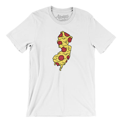 New Jersey Pizza State Men/Unisex T-Shirt-White-Allegiant Goods Co. Vintage Sports Apparel
