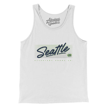 Seattle Retro Men/Unisex Tank Top-Allegiant Goods Co. Vintage Sports Apparel