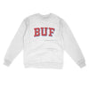 BUF Varsity Midweight Crewneck Sweatshirt-White-Allegiant Goods Co. Vintage Sports Apparel