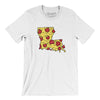 Louisiana Pizza State Men/Unisex T-Shirt-White-Allegiant Goods Co. Vintage Sports Apparel