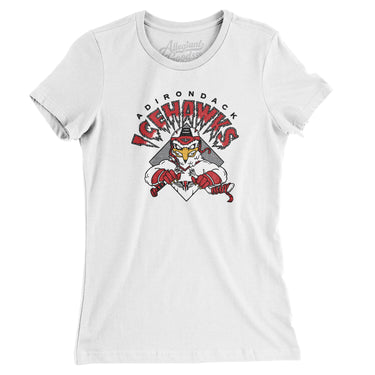 Adirondack Icehawks Women's T-Shirt-Allegiant Goods Co. Vintage Sports Apparel