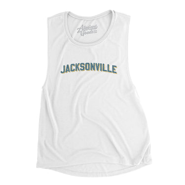 Jacksonville Varsity Women's Flowey Scoopneck Muscle Tank-Allegiant Goods Co. Vintage Sports Apparel
