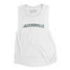 Jacksonville Varsity Women's Flowey Scoopneck Muscle Tank-White-Allegiant Goods Co. Vintage Sports Apparel