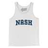 Nash Varsity Men/Unisex Tank Top-White-Allegiant Goods Co. Vintage Sports Apparel