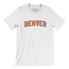 Denver Varsity Men/Unisex T-Shirt-White-Allegiant Goods Co. Vintage Sports Apparel