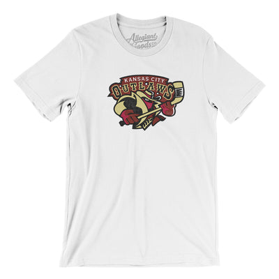 Kansas City Outlaws Men/Unisex T-Shirt-White-Allegiant Goods Co. Vintage Sports Apparel