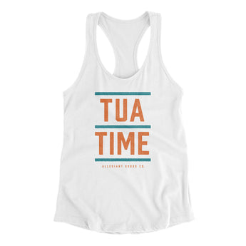 Tua Time Women's Racerback Tank-Allegiant Goods Co. Vintage Sports Apparel