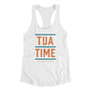 Tua Time Women's Racerback Tank-White-Allegiant Goods Co. Vintage Sports Apparel