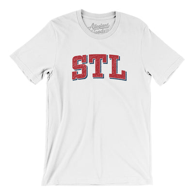 Stl Varsity Men/Unisex T-Shirt-White-Allegiant Goods Co. Vintage Sports Apparel