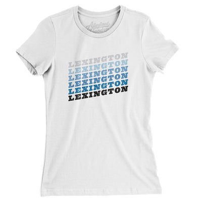 Lexington Vintage Repeat Women's T-Shirt-White-Allegiant Goods Co. Vintage Sports Apparel