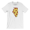 Illinois Pizza State Men/Unisex T-Shirt-White-Allegiant Goods Co. Vintage Sports Apparel