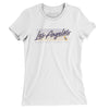 Los Angeles Retro Women's T-Shirt-White-Allegiant Goods Co. Vintage Sports Apparel