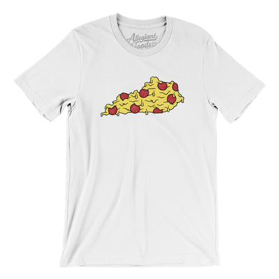 Kentucky Pizza State Men/Unisex T-Shirt-White-Allegiant Goods Co. Vintage Sports Apparel