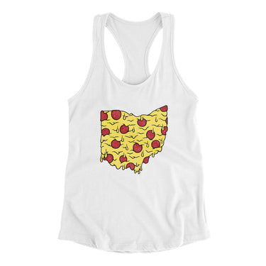 Ohio Pizza State Women's Racerback Tank-Allegiant Goods Co. Vintage Sports Apparel
