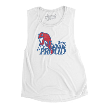 We're Talking Proud Women's Flowey Scoopneck Muscle Tank-Allegiant Goods Co. Vintage Sports Apparel