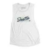 Seattle Retro Women's Flowey Scoopneck Muscle Tank-Allegiant Goods Co. Vintage Sports Apparel