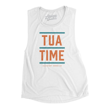 Tua Time Women's Flowey Scoopneck Muscle Tank-Allegiant Goods Co. Vintage Sports Apparel
