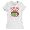 Kansas City Municipal Stadium Women's T-Shirt-White-Allegiant Goods Co. Vintage Sports Apparel