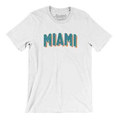 Miami Varsity Men/Unisex T-Shirt-White-Allegiant Goods Co. Vintage Sports Apparel
