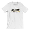 Boston Retro Men/Unisex T-Shirt-White-Allegiant Goods Co. Vintage Sports Apparel